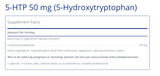 5-HTP (5-Hydroxytryptophan) 50 mg | 60C