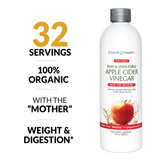 Apple Cider Vinegar with The Mother Organic-Raw-Unfiltered