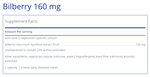 Bilberry 160 mg 120 CT