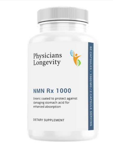 NMN Rx 1000 (1000 mg per 2 capsule serving, 60 capsules)