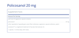 Policosanol 20 mg 120 C