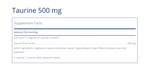 Taurine 500 mg 60C